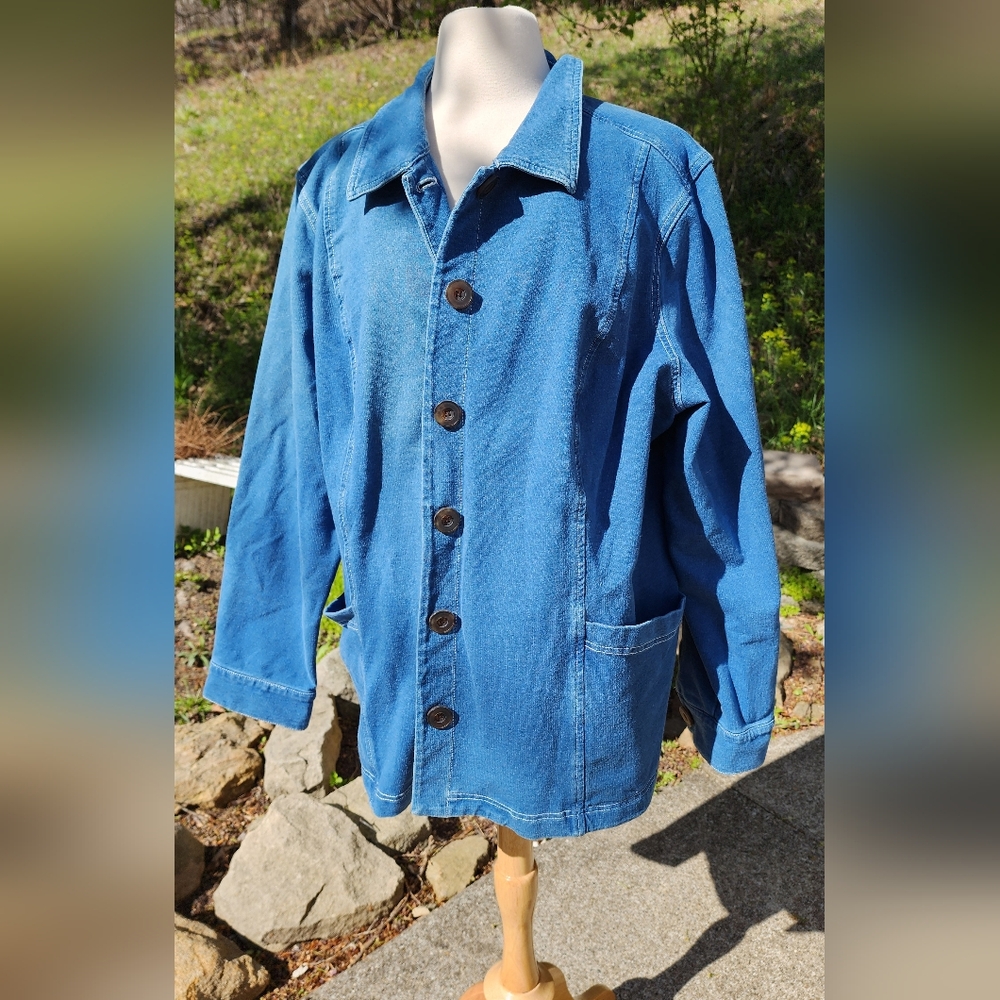 Women's Blue Denim Jacket Shirt